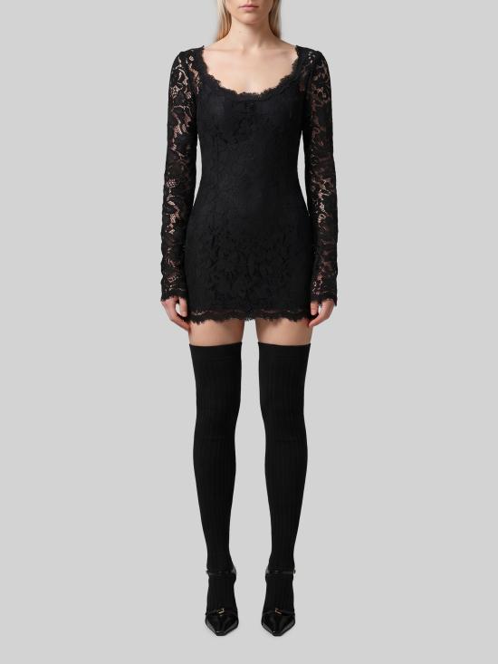 26FW 돌체앤가바나 미디 원피스 F632IT BLACK