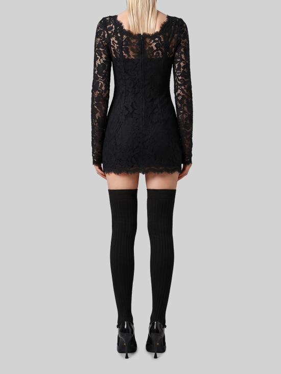 26FW 돌체앤가바나 미디 원피스 F632IT BLACK - DOLCE & GABBANA