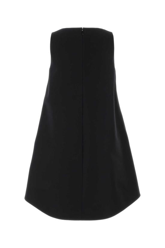 26FW 발렌시아가 A-라인 울 드레스 A009P3TUT22 1000 BLACK - BALENCIAGA