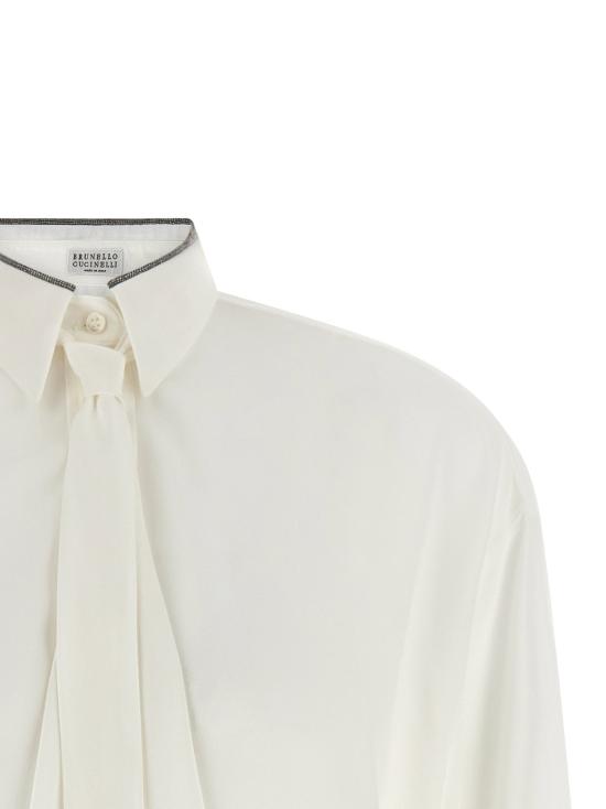  브루넬로 쿠치넬리 셔츠 LDMP993M3A26C600 CREAM - BRUNELLO CUCINELLI