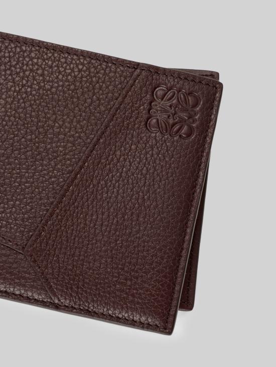 26FW 로에베 퍼즐 그레인 카프스킨 바이폴드 월렛 C510302X23 BROWN - LOEWE