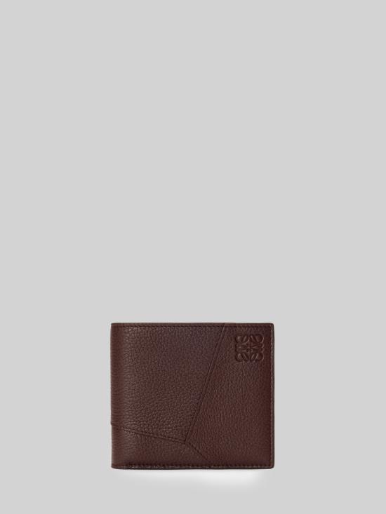 26FW 로에베 퍼즐 그레인 카프스킨 바이폴드 월렛 C510302X23 BROWN