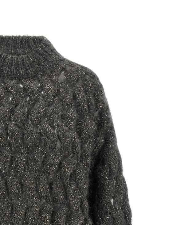  브루넬로 쿠치넬리 스웨터 LDMNT347514CGD77 CHARCOAL - BRUNELLO CUCINELLI