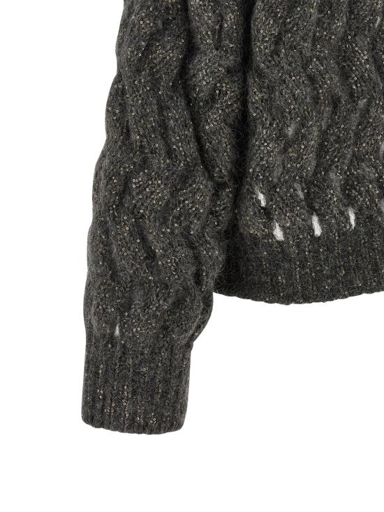  브루넬로 쿠치넬리 스웨터 LDMNT347514CGD77 CHARCOAL - BRUNELLO CUCINELLI