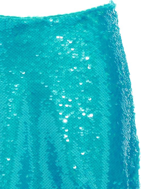  가니 스커트 LDF7865803 TURQUOISE - GANNI