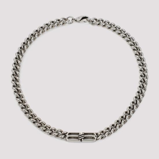 26FW 발렌시아가 네크리스 723052 TZ99I 0911 ANTIQUE SILVER - BALENCIAGA