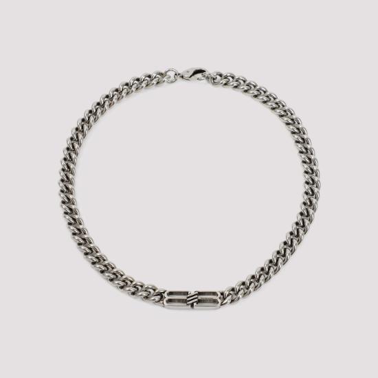 26FW 발렌시아가 네크리스 723052 TZ99I 0911 ANTIQUE SILVER