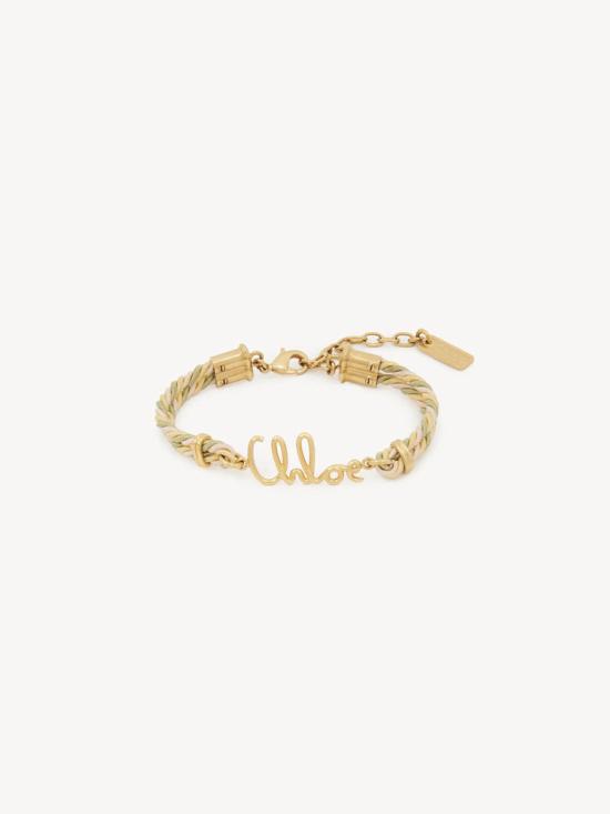 25FW 끌로에 브레이슬릿 ULT 007374 BEIGE TU GOLD