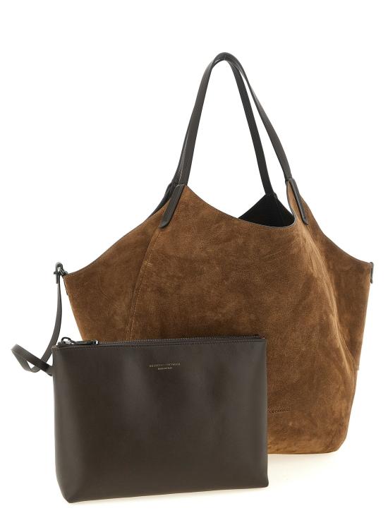  브루넬로 쿠치넬리 토트백 LDMBLZB2835C8279 BROWN - BRUNELLO CUCINELLI
