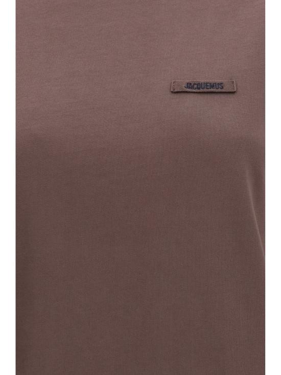 26FW 자크뮈스 그로그랭 로고 솟슬리브 티셔츠 TSW00550AJ00029 850 BROWN - JACQUEMUS