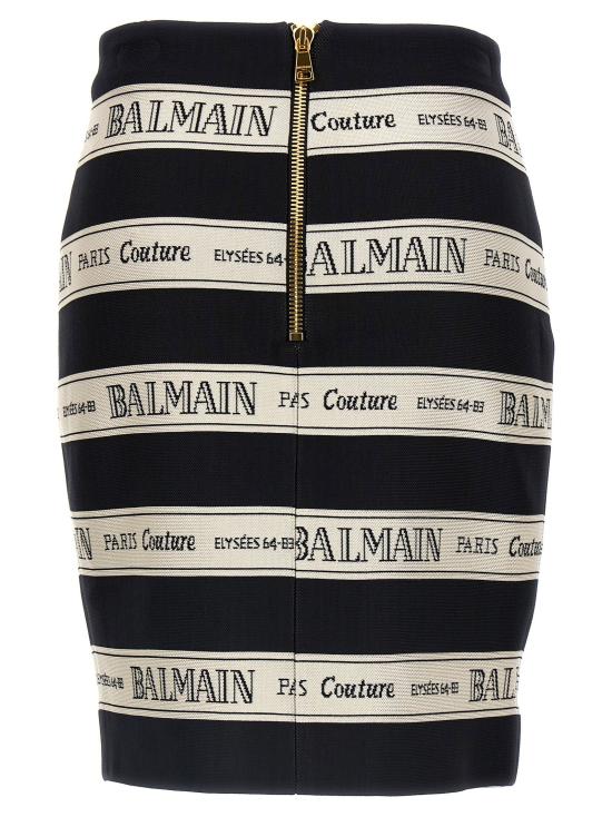  발망 스커트 LDEF1LC245JJ95EDY BLACK - BALMAIN