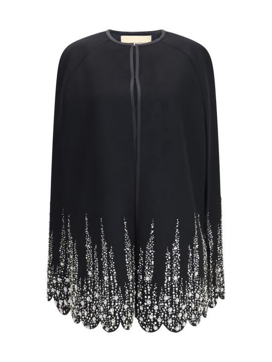 26FW 발렌티노 가라바니 케이프 9B3CG4YA6JA NUD BLACK