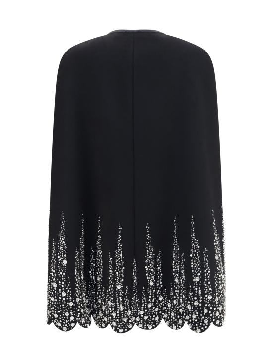 26FW 발렌티노 가라바니 케이프 9B3CG4YA6JA NUD BLACK - VALENTINO GARAVANI
