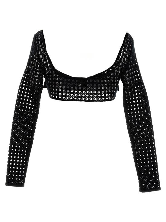  지암바티스타 발리 블라우스 LD23SSSVCM0M0238PEA9999 BLACK - GIAMBATTISTA VALLI