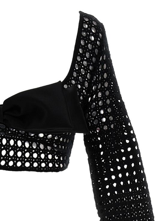 지암바티스타 발리 블라우스 LD23SSSVCM0M0238PEA9999 BLACK - GIAMBATTISTA VALLI