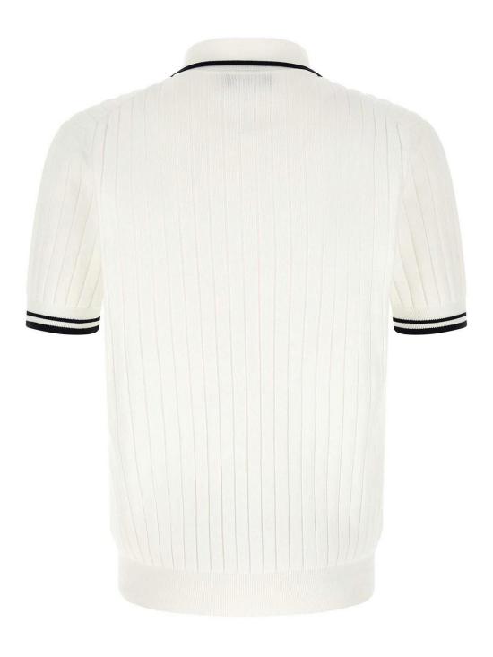 26FW 돌체앤가바나 폴로 티셔츠 GXZCMZJBCK8W1002 WHITE - DOLCE & GABBANA