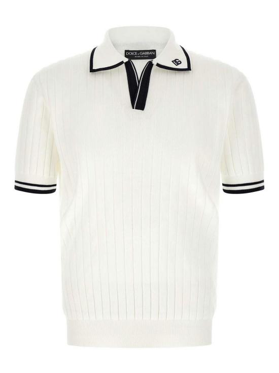 26FW 돌체앤가바나 폴로 티셔츠 GXZCMZJBCK8W1002 WHITE