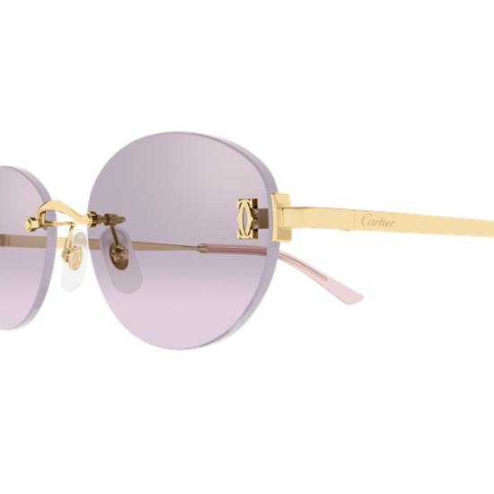 26FW 까르띠에 선글라스 CT0642SA003 GOLD GOLD PINK 54 - CARTIER