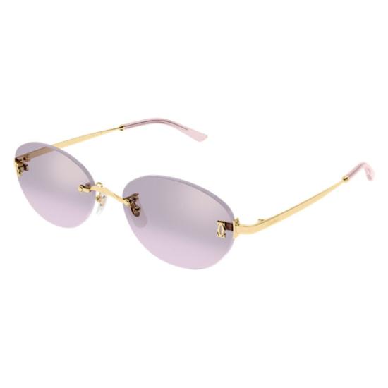 26FW 까르띠에 선글라스 CT0642SA003 GOLD GOLD PINK 54 - CARTIER