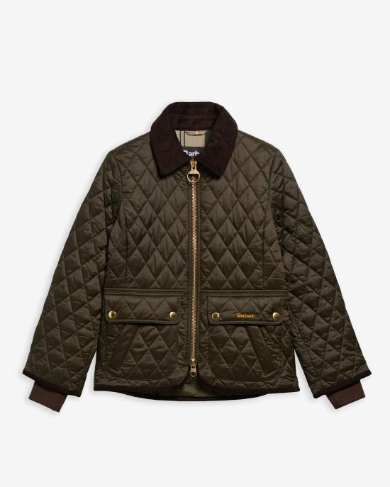 26FW 바버 비드넬 피티드 퀼티드 재킷 LQU1765 LQU SG71 SAGE ANCIENT