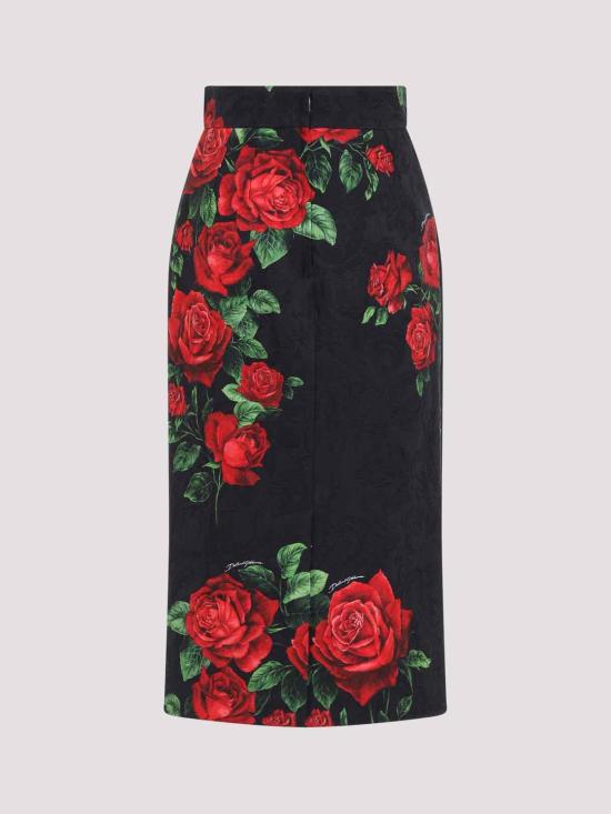 26FW 돌체앤가바나 미디 스커트 F4CS8TFSTB4HN6EJ BLACK - DOLCE & GABBANA