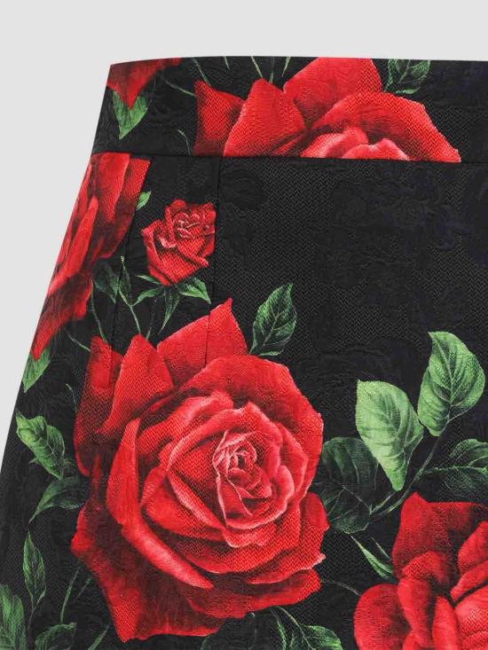 26FW 돌체앤가바나 미디 스커트 F4CS8TFSTB4HN6EJ BLACK - DOLCE & GABBANA