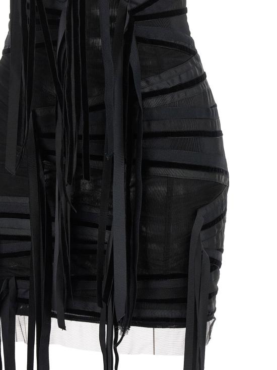  디 아티코 원피스 LD261WCA00521EMB030RA100 BLACK - THE ATTICO