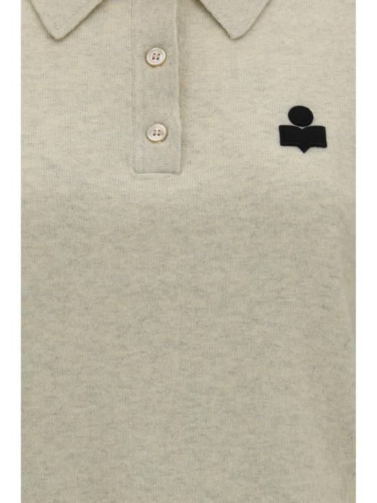 26FW 이자벨마랑에뚜왈 폴로 티셔츠 PU0849FAC1L17E 02LY GRAY - ISABEL MARANT ETOILE