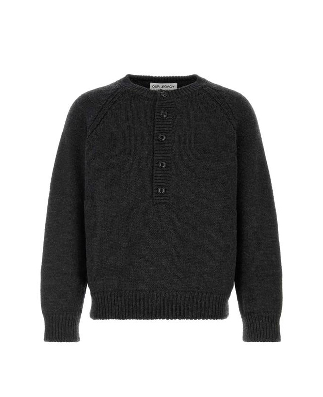 26FW 아워레가시 쇼어 헨리 메리노 울 니트 M4263SC CHADRYMERWOO GRAY