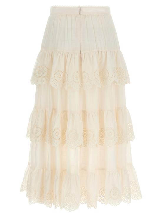  짐머만 스커트 LD4283SSS252IVO CREAM - ZIMMERMANN