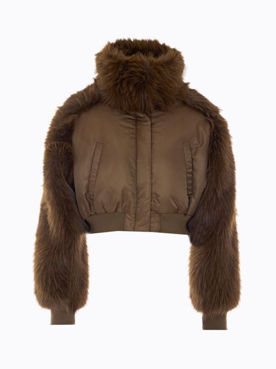 26FW 핑코 자켓 107671A2OI L67 Brown - PINKO