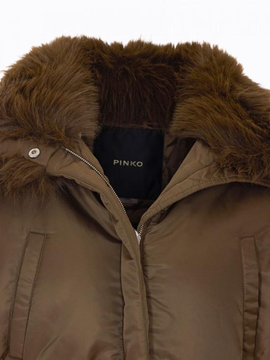 26FW 핑코 자켓 107671A2OI L67 Brown - PINKO