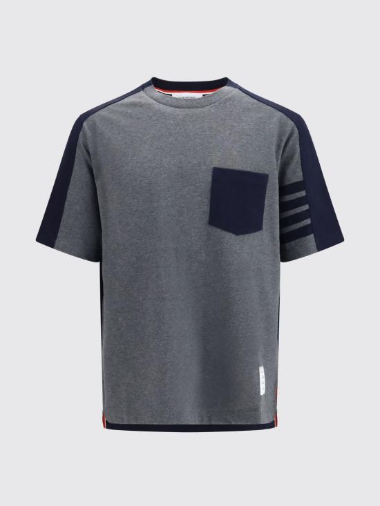 26FW 톰브라운 반팔 티셔츠 MJS312AJ0320 035 Grey - THOM BROWNE