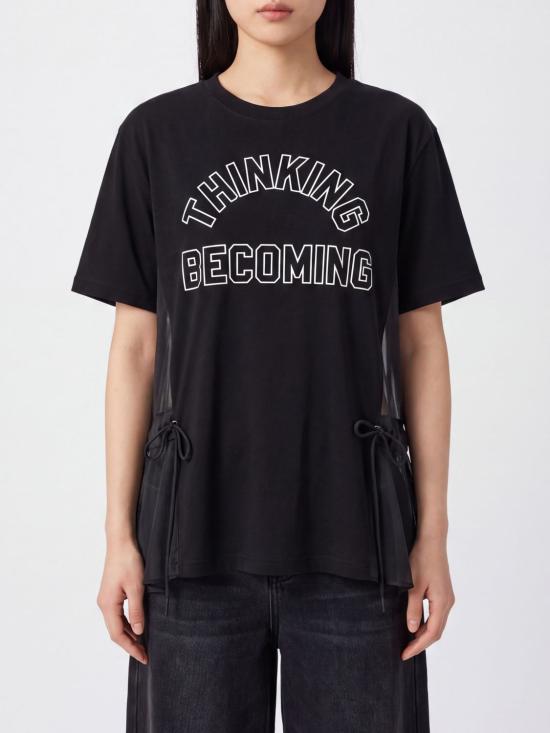 26FW 사카이 반팔 티셔츠 2608630 001 Black