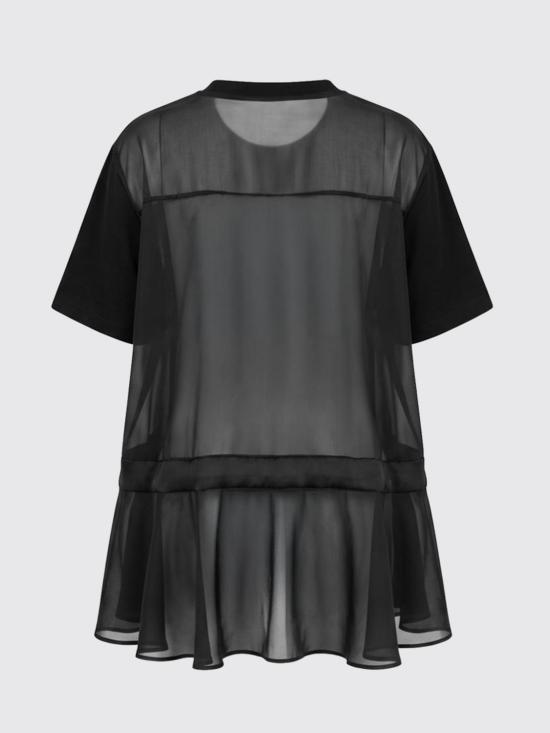 26FW 사카이 반팔 티셔츠 2608630 001 Black - SACAI