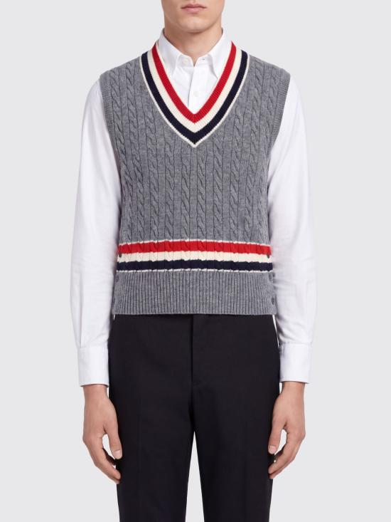 26FW 톰브라운 베스트 MKV098AY1026 035 Grey