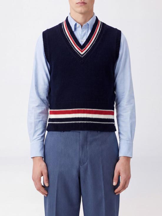 26FW 톰브라운 베스트 MKV097AY1506 415 Navy