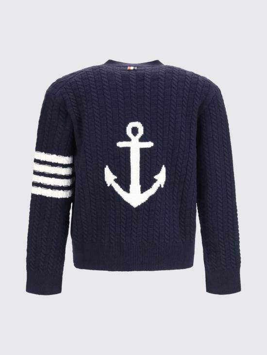 26FW 톰브라운 스웨터 MKC661AY1005 415 Navy - THOM BROWNE