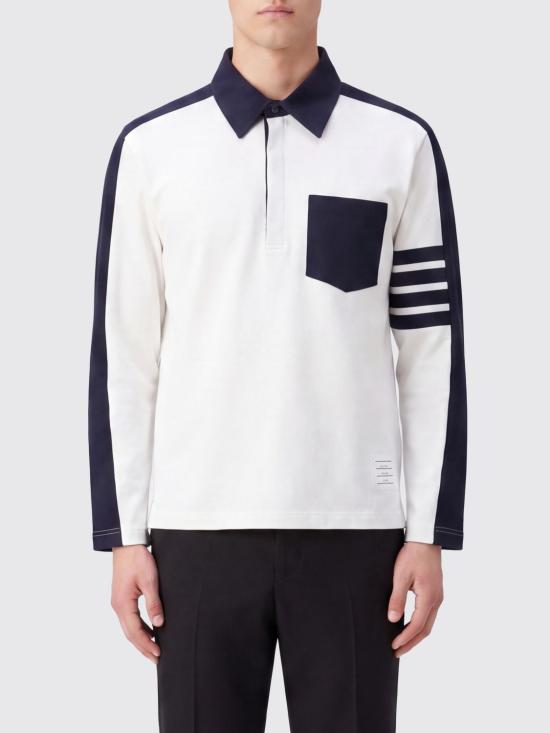 26FW 톰브라운 폴로 티셔츠 MJP250AJ0320 100 White