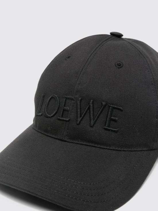 26FW 로에베 로고 자수 캡 K820358X68 1100 Black - LOEWE