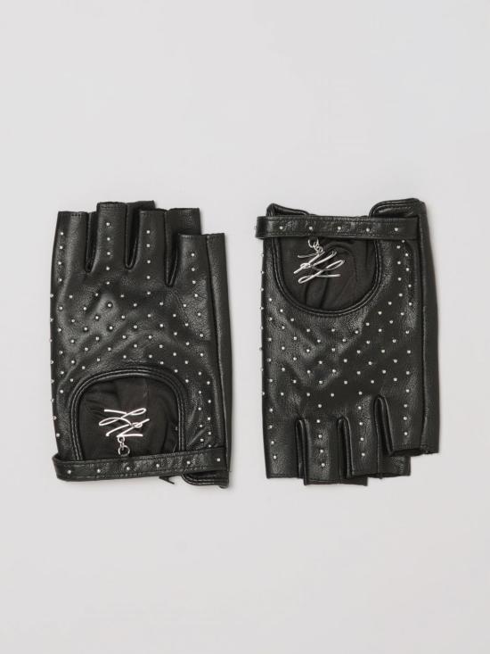 26FW 칼라거펠트 장갑 B3W33010 999 Black