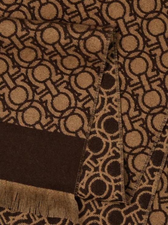 26FW 살바토레 페라가모 머플러/스카프 520187 795568 004 Brown - SALVATORE FERRAGAMO