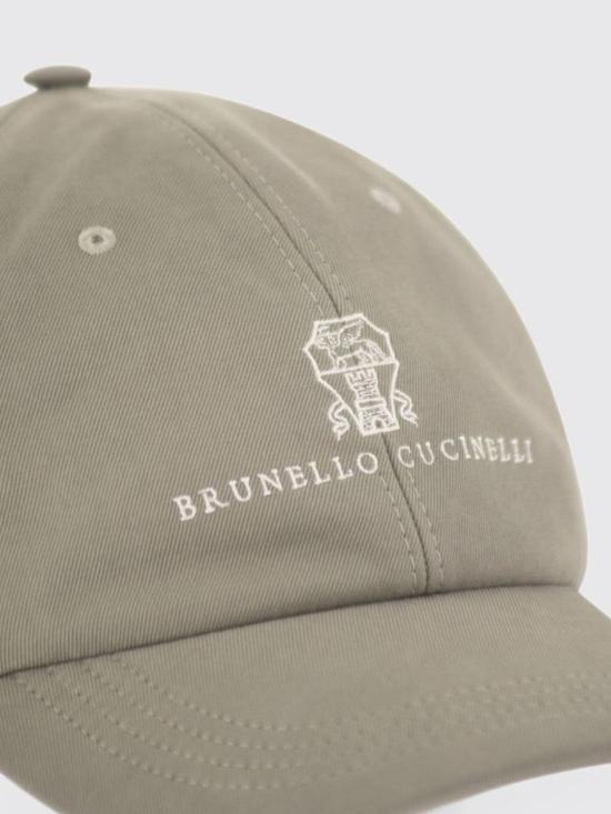 26FW 브루넬로 쿠치넬리 로고 자수 베이스볼 캡 M252D9850 CDK24 Green - BRUNELLO CUCINELLI