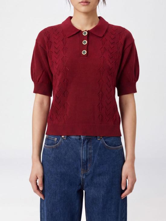 26FW 알레산드라리치 폴로 티셔츠 FABX4497K4847 0527 Burgundy