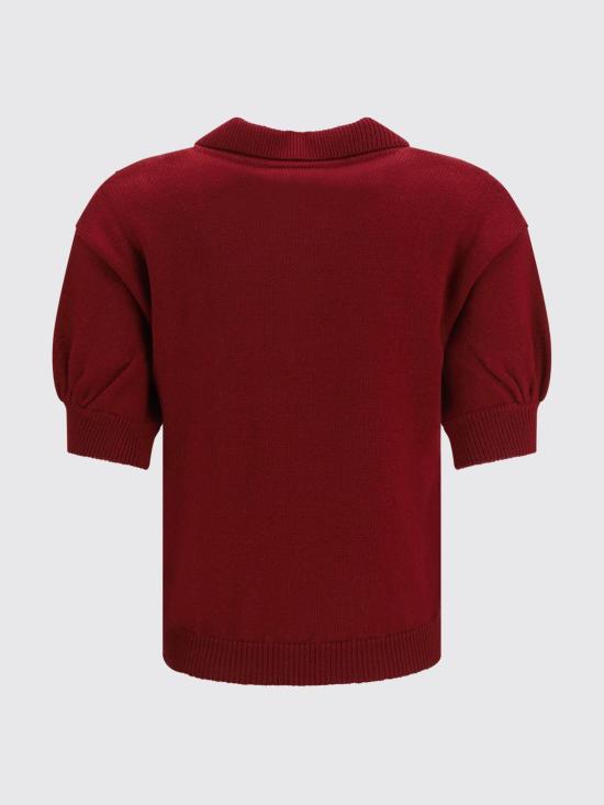 26FW 알레산드라리치 폴로 티셔츠 FABX4497K4847 0527 Burgundy - ALESSANDRA RICH
