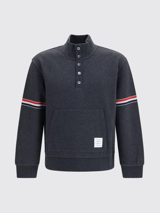 26FW 톰브라운 긴팔 티셔츠 MJT590AJ0328 015 Black - THOM BROWNE