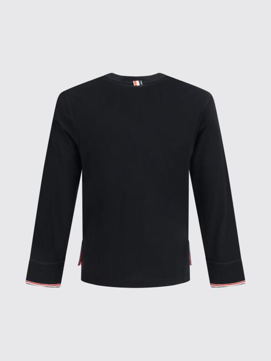 26FW 톰브라운 스웨터 MJS319AJ0301 001 Black - THOM BROWNE
