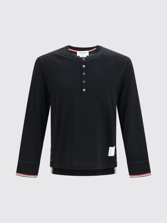 26FW 톰브라운 스웨터 MJS319AJ0301 001 Black - THOM BROWNE