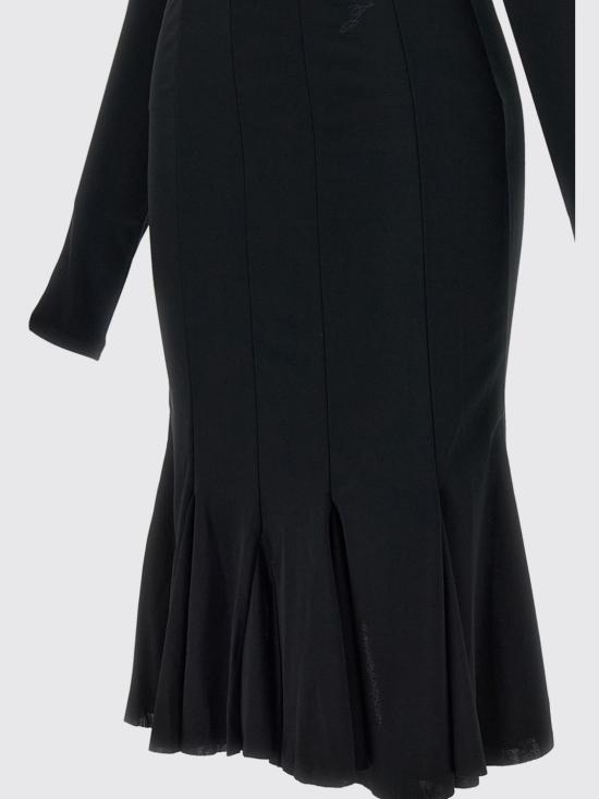 26FW 자크뮈스 롱 원피스 DRW00904AJ00309 990 Black - JACQUEMUS