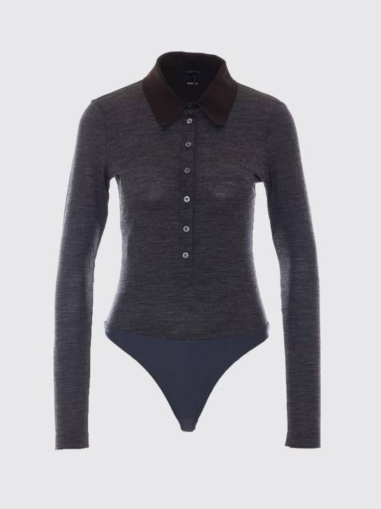 26FW 핑코 탑 107808A3NC I76 Grey - PINKO